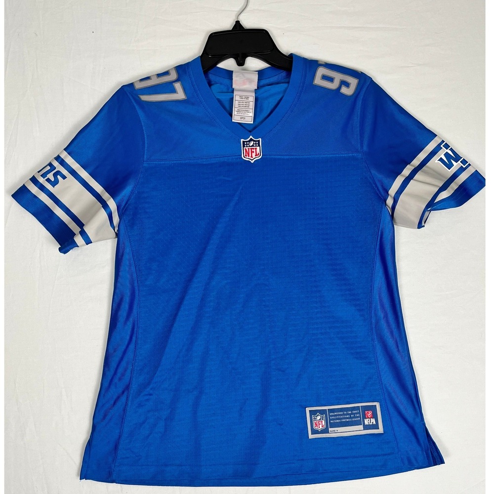 NFL Pro Line Aidan Hutchinson Detroit Lions Jersey Youth S Blue Good 97 Mesh